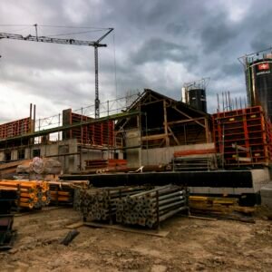 Grue de chantier en Côte d'Ivoire
